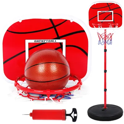 Supports de basket-ball réglables pour enfants cerceau de but ensemble de jouets de basket-ball