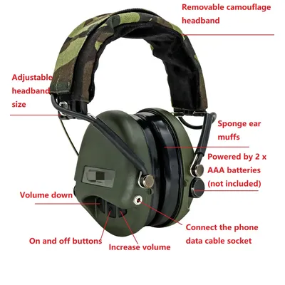 TCIHEADSET-Casque Dulsoft MSASORDIN protection auditive électronique réduction du bruit tir
