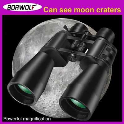 Borwolf – jumelles 10-380X100 à fort grossissement Zoom longue portée 10 à 60 fois télescope de