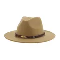 chapeau femme bonnet casquette chapeau homme Chapeaux Fedora d'hiver pour femmes et hommes ceinture