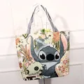 Sac à main en toile Disney Stitch Minnie Mickey Mouse sac à bandoulière sac de shopping nouveau