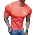 T-shirt de compression à manches courtes pour homme vêtement de sport moulant et à séchage rapide