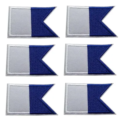 2/6/12PCS Plongée Drapeau Brodé Patch Fer Sur Patchs Sac À Dos Drapeau Patch 6*4CM