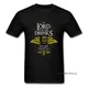 T-shirt à col rond pour hommes chemise vintage vêtements en coton noir LORD OF DRINKS Instagram