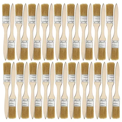 WSFS – lot de 36 pinceaux et pinceaux à puce de 1 pouce (24mm) pour peinture taches vernis