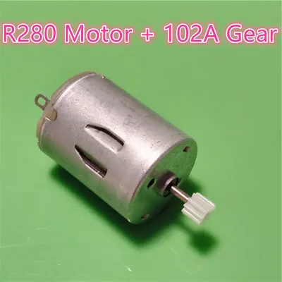 1set R280 DC Moteur + 102A Arbre Engrenage Micro Mini 3V-9V 8000 TR/MIN BRICOLAGE Modèle Jouet