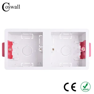 Coswall – boîte de doublure sèche à 2 gangs de Type 86 pour plaques de plâtre cloisons sèches