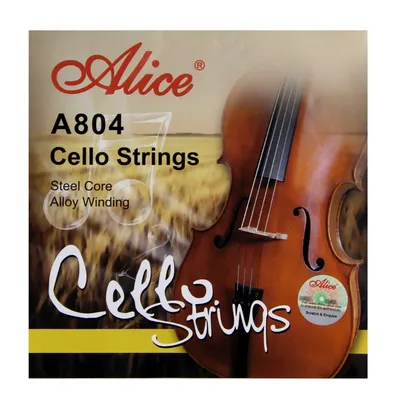 Alice-Cordes de violoncelle A804 noyau en acier transporteurs inées en alliage d'aluminium