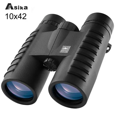 Asika-Jumelles HD 10x42 pour le camping et la chasse binoculaires avec grand angle entièrement