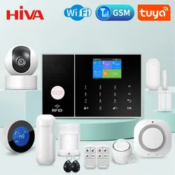 HIVA-Système d'alarme de sécurité domestique 101 Wifi Tuya Smart Life contrôle d'application kit