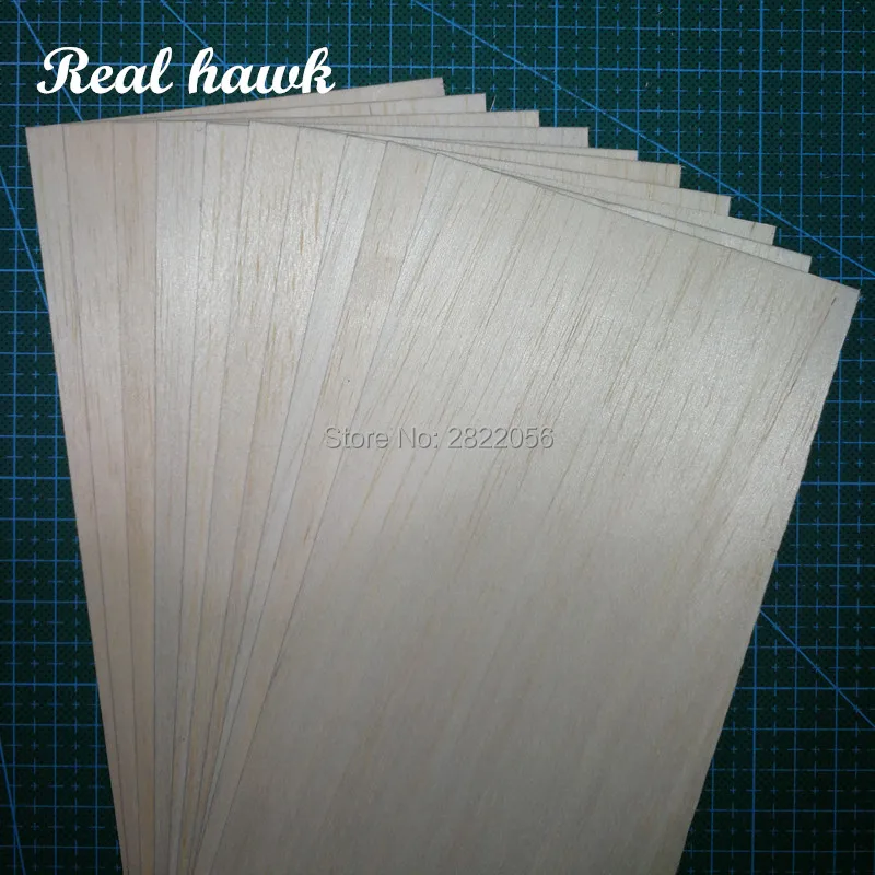Feuilles de bois de Balsa modèle 330x100x0.75/1/1.5/2/2.5/3/4/5mm AAA + pour bricolage modèle RC matériel de bateau d'avion en bois