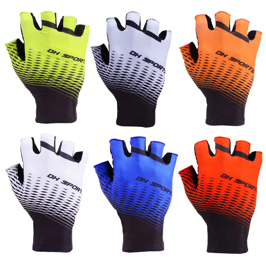 Gants de cyclisme en gel pour hommes et femmes, respirant, demi-doigt, vélo de route, gym, fitness, sports, été