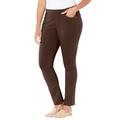 Plus Size Women's The Knit Jean by Catherines in Chocolate Ganache (Size 4X)