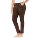 Plus Size Women's The Knit Jean by Catherines in Chocolate Ganache (Size 4X)