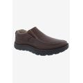 Men's BEXLEY II Slip-On Shoes by Drew in Brown Tumbled Leather (Size 16 D)