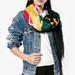 Gucci Accessories | Gucci Limited Multicolor Shawl Tomorrow Scarf | Color: Black/Yellow | Size: 54"L X 54"W