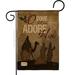 Breeze Decor Let us Adore Him 2-Sided Polyester 1'6.5" x 1'1" Garden Flag in Brown | 18.5 H x 13 W in | Wayfair BD-NT-G-114111-IP-DB-D-US16-SB