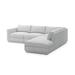 Multi Color Sectional - Gus* Modern Podium 104" Wide Reversible Modular Sofa & Chaise Polyester | 31 H x 104 W x 122 D in | Wayfair