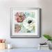 Red Barrel Studio® Asbury Garden Bloom IV - Picture Frame Painting Print on Paper in Green/Red/White | 17.5 H x 17.5 W x 1.5 D in | Wayfair