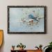The Holiday Aisle® Blue Bird in Winter - Picture Frame Painting Print on Canvas Canvas, in Blue/Red/White | 37.5 H x 27.5 W x 1.5 D in | Wayfair