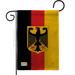 Breeze Decor Germany of the World Nationality Impressions Decorative Vertical 2-Sided 1'5 x 1 ft. Garden Flag in Black/Red/Yellow | Wayfair