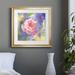 Red Barrel Studio® Margot's Rose II by J Paul - Picture Frame Painting Print on Paper in Indigo/Pink | 30.5 H x 30.5 W x 1.5 D in | Wayfair