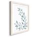 Gracie Oaks Blue Botanical Wash I - Picture Frame Painting Print on Paper in Gray/Green/White | 37.5 H x 27.5 W x 1.5 D in | Wayfair