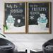 The Holiday Aisle® Baby It's Cold Outside - 2 Piece Textual Art Print Set Canvas, Solid Wood in Black | 30.5 H x 45 W x 1.5 D in | Wayfair