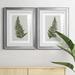 Bay Isle Home™ Fern Studies I - 2 Piece Graphic Art Print Set Paper, Solid Wood in Gray | 24.5 H x 37 W x 1.5 D in | Wayfair