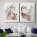 The Holiday Aisle® Ready for Christmas - 2 Piece Painting Print Set Canvas/Metal in Gray/Green/Red | 32 H x 48 W in | Wayfair