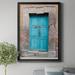 Ebern Designs Topaz Door by J Paul - Picture Frame Photograph Print on Canvas Canvas, Solid Wood in Blue/Gray | 30.5 H x 22.5 W x 1.5 D in | Wayfair