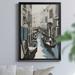 Winston Porter Venice II by J Paul - Picture Frame Painting Print on Canvas Canvas, Solid Wood in Blue/Gray | 36.5 H x 26.5 W x 1.5 D in | Wayfair