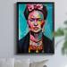 Trinx Freida by J Paul - Picture Frame Painting Print on Canvas Canvas, Solid Wood in Blue/Red | 24.5 H x 18.5 W x 1.5 D in | Wayfair