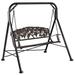 Rosalind Wheeler Gardnertown Grape Porch Swing w/ Stand Metal in Brown | 66 H x 63 W x 50 D in | Wayfair 8474482283C544B8A5A4CCD2C54FE996