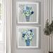 Red Barrel Studio® Provence Market Flowers I - 2 Piece Picture Frame Painting Print Set Paper, in Blue/White | 30.5 H x 61 W x 1.5 D in | Wayfair