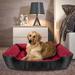 Tucker Murphy Pet™ Orthopedic Pet Calming Bed Soft Warm Cat Dog Nest House Small Large Washable Mat /Fleece in Red | Wayfair