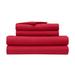 Serta Simply Clean Antimicrobial Microfiber Sheet Set Polyester in Red | Twin XL | Wayfair HZT018ASORED