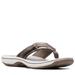 Clarks BREEZE SEA - Womens 10 Pewter Sandal Medium