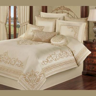 Versailles Comforter Set Pearl, California King, P...