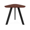 Lesro Willow Lounge Reception End Table Steel Legs High Pressure Laminate Top Wood in Red/Black | 20 H x 20 W x 20 D in | Wayfair WL0520.SBK.TCC