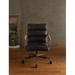 17 Stories Kerrville Genuine Leather Task Chair Upholstered in Black/Brown | 38 H x 22 W x 26 D in | Wayfair 425A28406C884EA288A039E9D78AD9AB