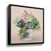 August Grove® Festive Succulents II Bluesah - Painting Print on Canvas Canvas, Glass in White | 36 H x 36 W x 2 D in | Wayfair
