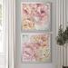 House of Hampton® Contemporary Peonies I - 2 Piece Picture Frame Painting Print Set on Canvas Canvas, in Pink | 26.5 H x 53 W x 1.5 D in | Wayfair