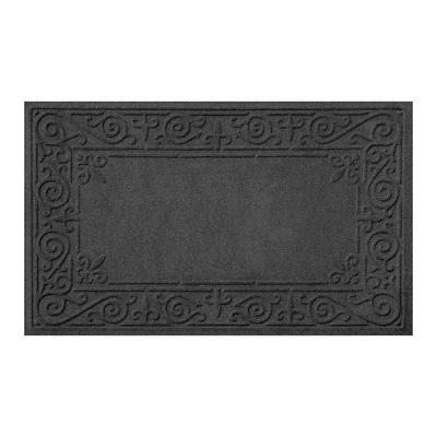 Water & Dirt Shield Fleur-de-Lis Door Mat - Bordeaux, 22" x 60" - Frontgate