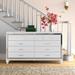 Willa Arlo™ Interiors Bannan 9 Drawer Double Dresser Wood in White | 36.88 H x 66.13 W x 17.5 D in | Wayfair 0247521315A6439CA942DCD5FC188160