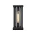 Greyleigh™ Adrian Black Outdoor Flush Mount Aluminum/Glass/Metal in Black/Gray | 12.5 H x 5.25 W x 7 D in | Wayfair