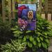Red Barrel Studio® Graziello Bichon Frise Girls Do It Better 2-Sided Polyester 1 x 0.11 ft. Garden Flag in Blue/Black | 15 H x 11.5 W in | Wayfair