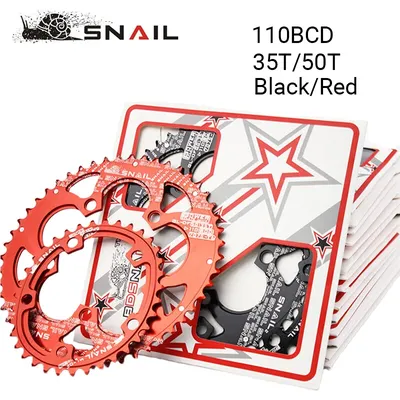 SNAIL 110BCD – plateau de vélo de route vtt plaque de roue Double ovale 50T/35T anneau de chaîne
