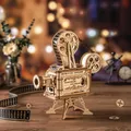 Robotime — Projecteur de cinéma en 3D à monter 183 pièces kit de construction en bois maquette du