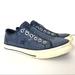 Converse Shoes | Converse One Star Sequin Slip On Sneakers | Color: Blue | Size: 7